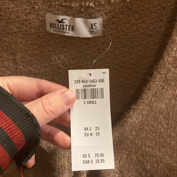 NWT Hollister Caramel-Colored Cardigan - Picture 5 of 5
